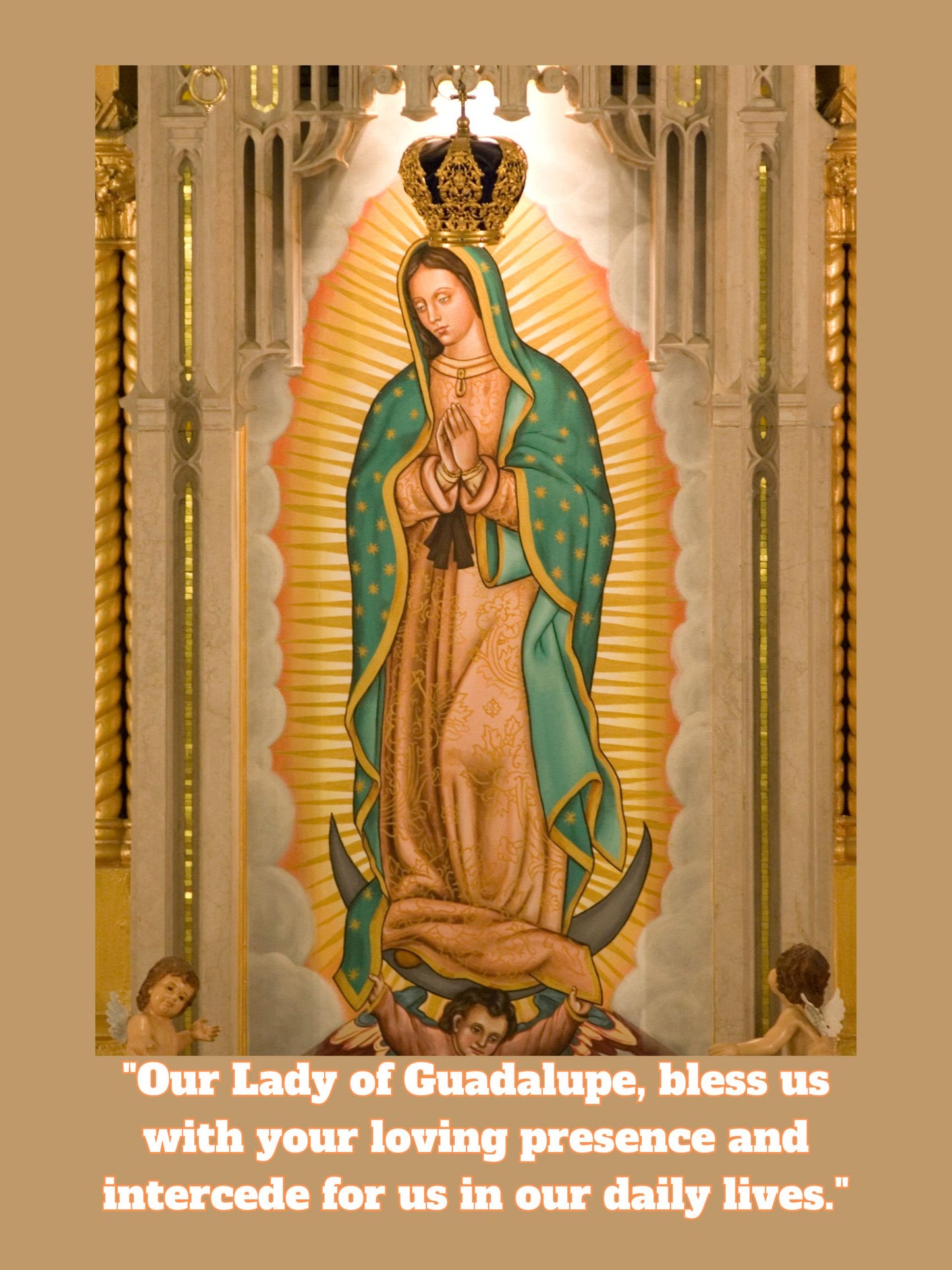 OUR LADY OF GUADALUPE /SAINTS IMAGES/ DIGITAL DOWNLOAD/ 18 in x 24 in (medium poster size)