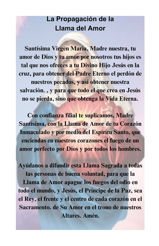 LA PROPAGACIÓN DE LA LLAMA DEL AMOR/DESCARGA DIGITAL/PDF IMPRIMIBLE/5.5 X 8.5 pulgadas