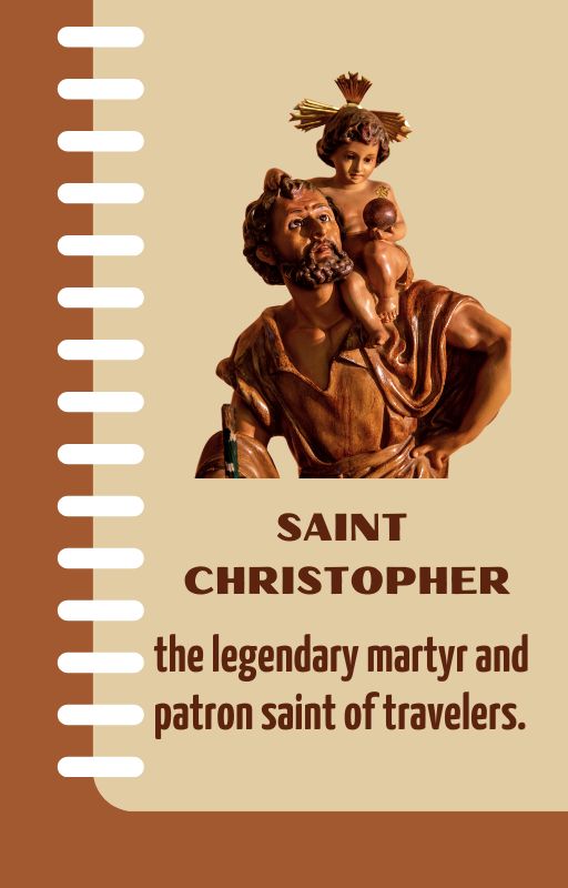 SAINT CHRISTOPHER / MINI E-BOOK/ 5 pages / 5.33 in x 8.33 in