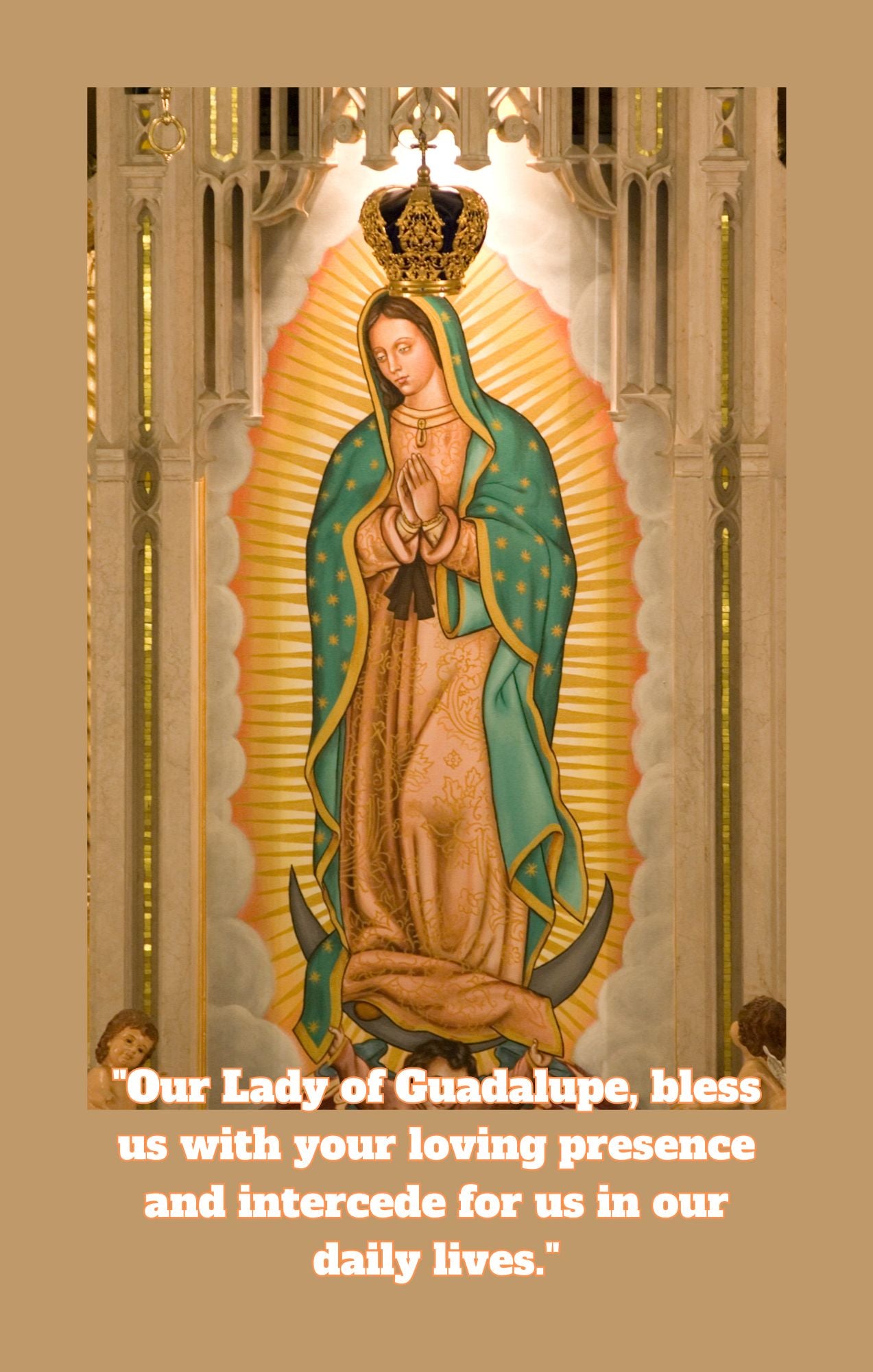 OUR LADY OF GUADALUPE /SAINTS IMAGES/ DIGITAL DOWNLOAD/ (7 in x 11 in)