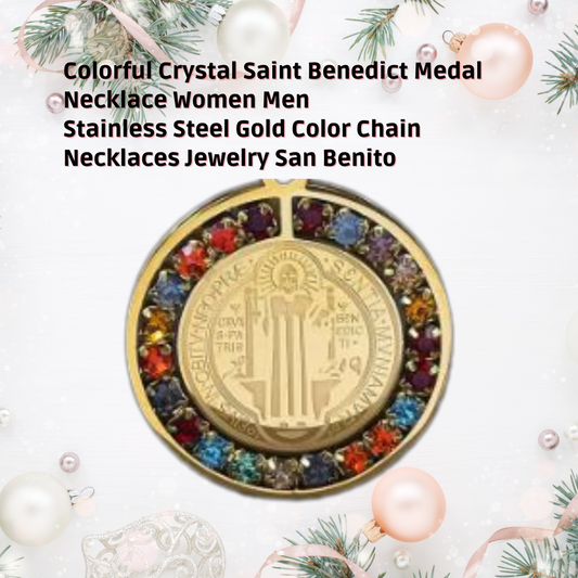 SAINT BENEDICT MEDAL NECKLACE FOR MEN/WOMEN WITH GIFT BOX