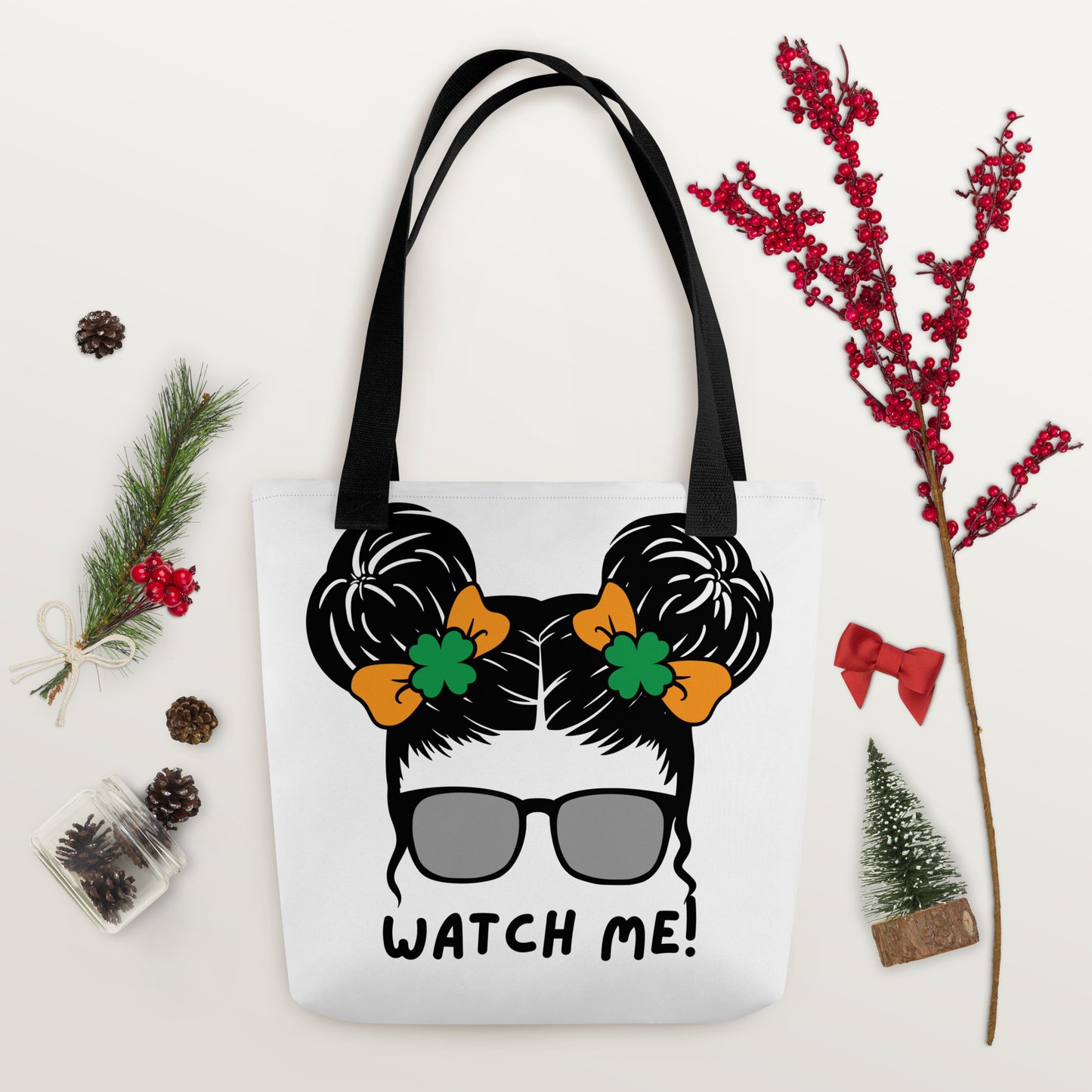 "WATCH ME!" Tote Bag / All-Over Print