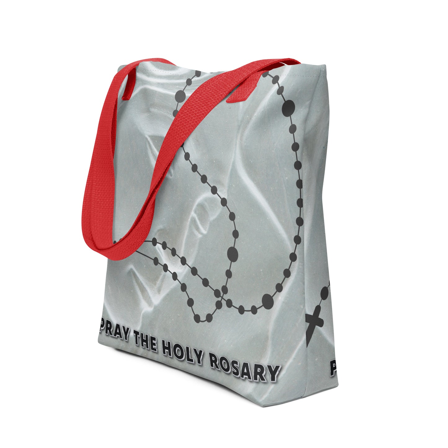 PRAY THE HOLY ROSARY Tote bag / All-Over Print