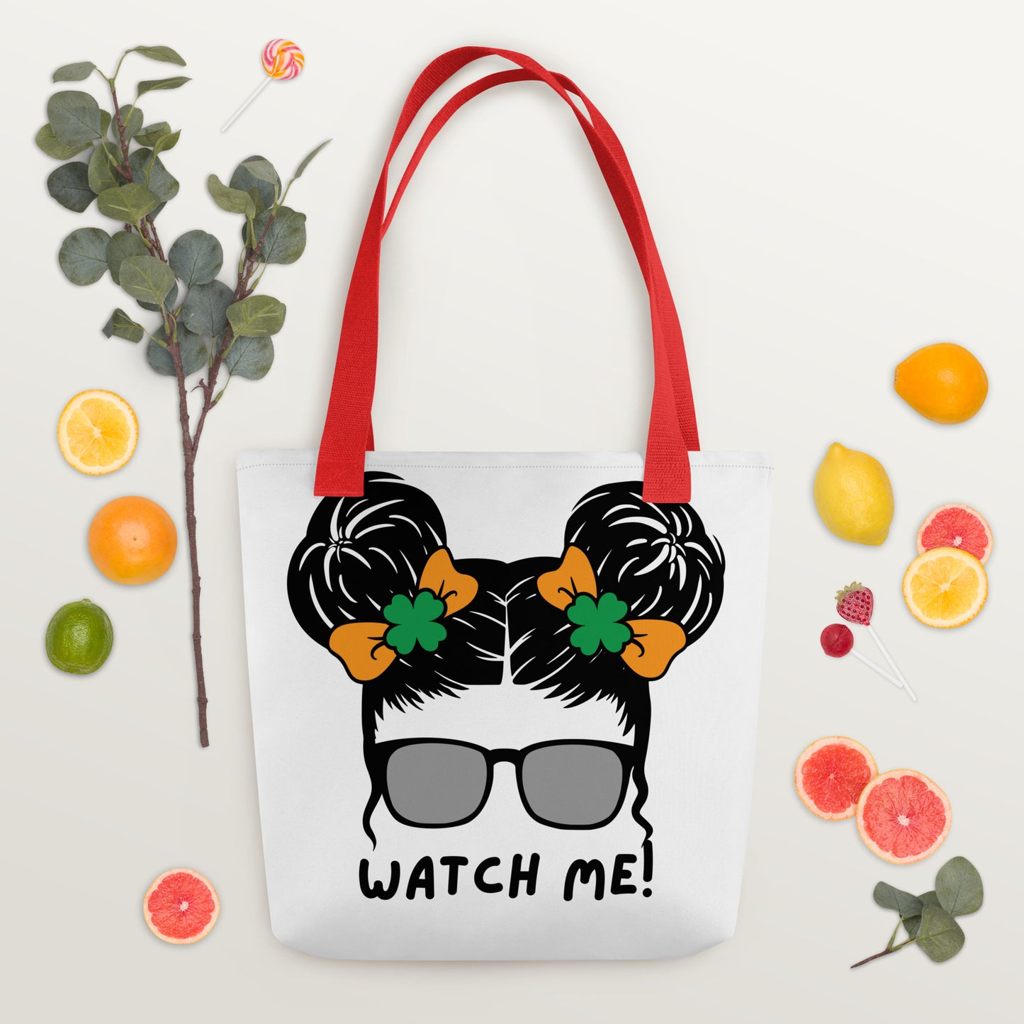 "WATCH ME!" Tote Bag / All-Over Print