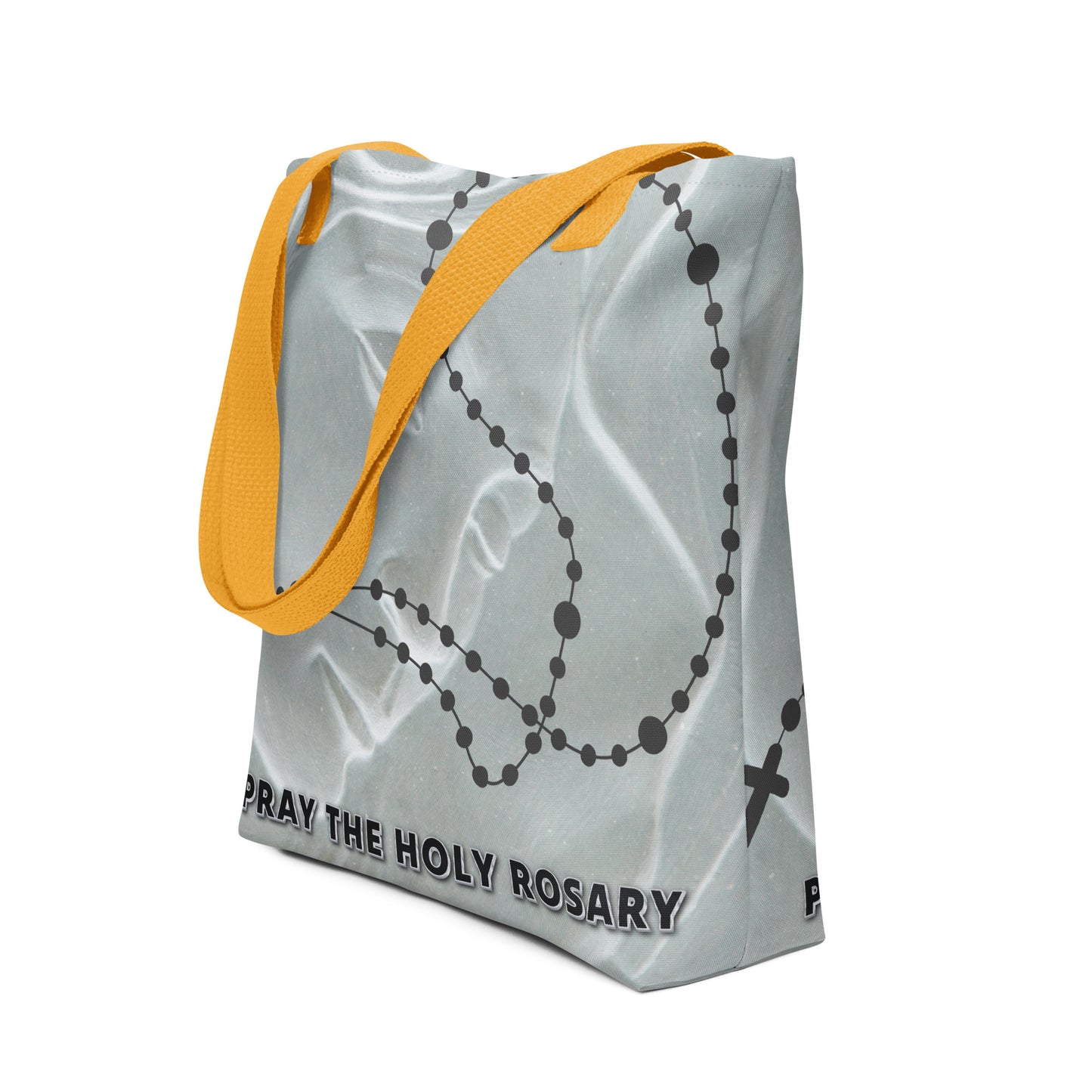 PRAY THE HOLY ROSARY Tote bag / All-Over Print