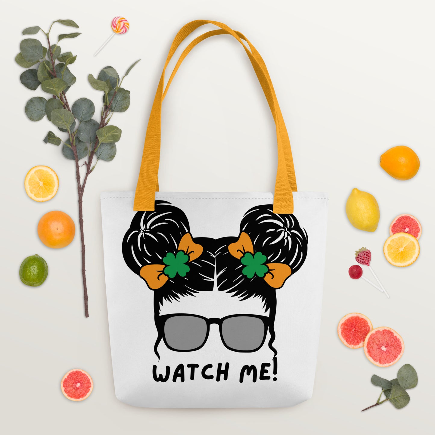 "WATCH ME!" Tote Bag / All-Over Print