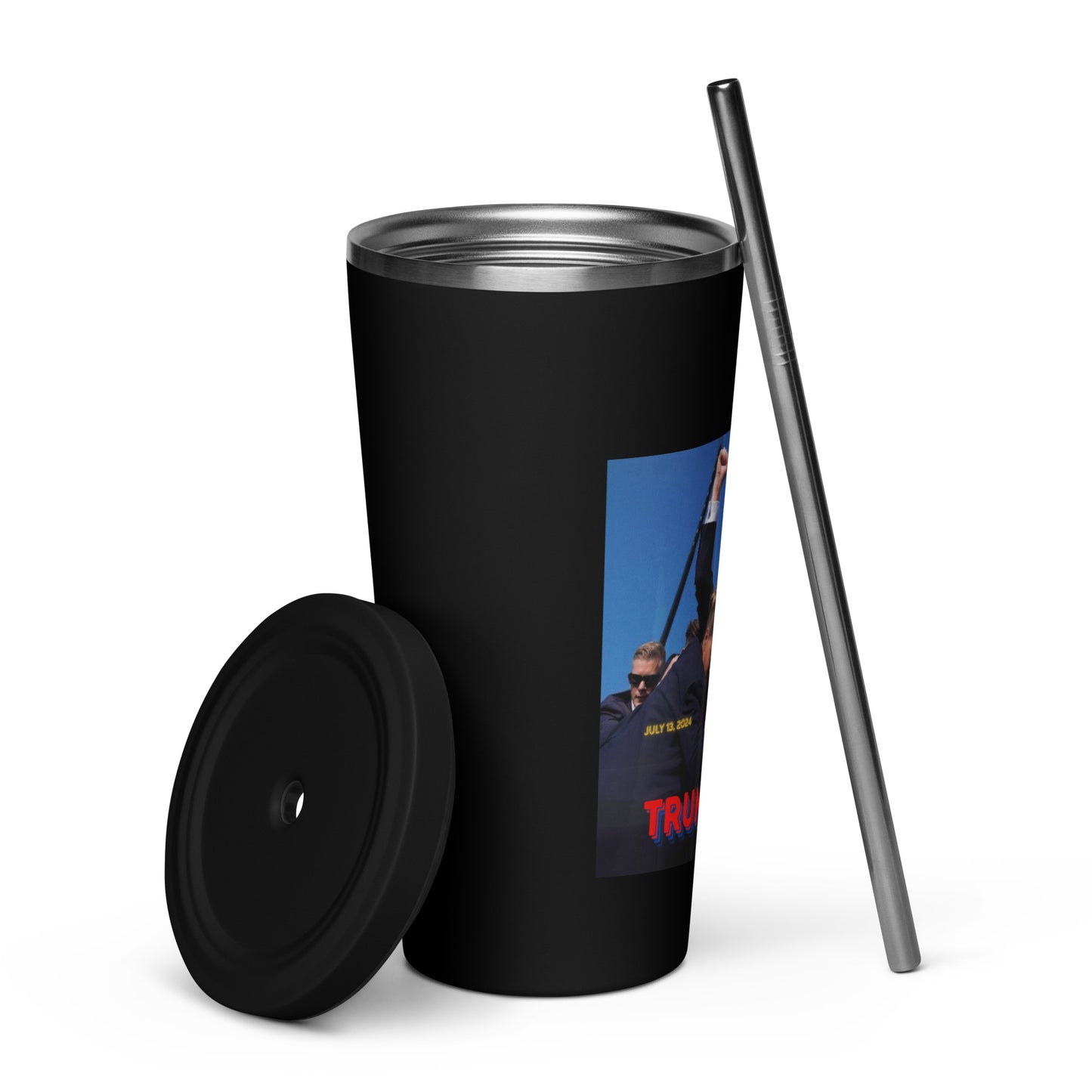 TRUMP 2024/Insulated tumbler with a straw