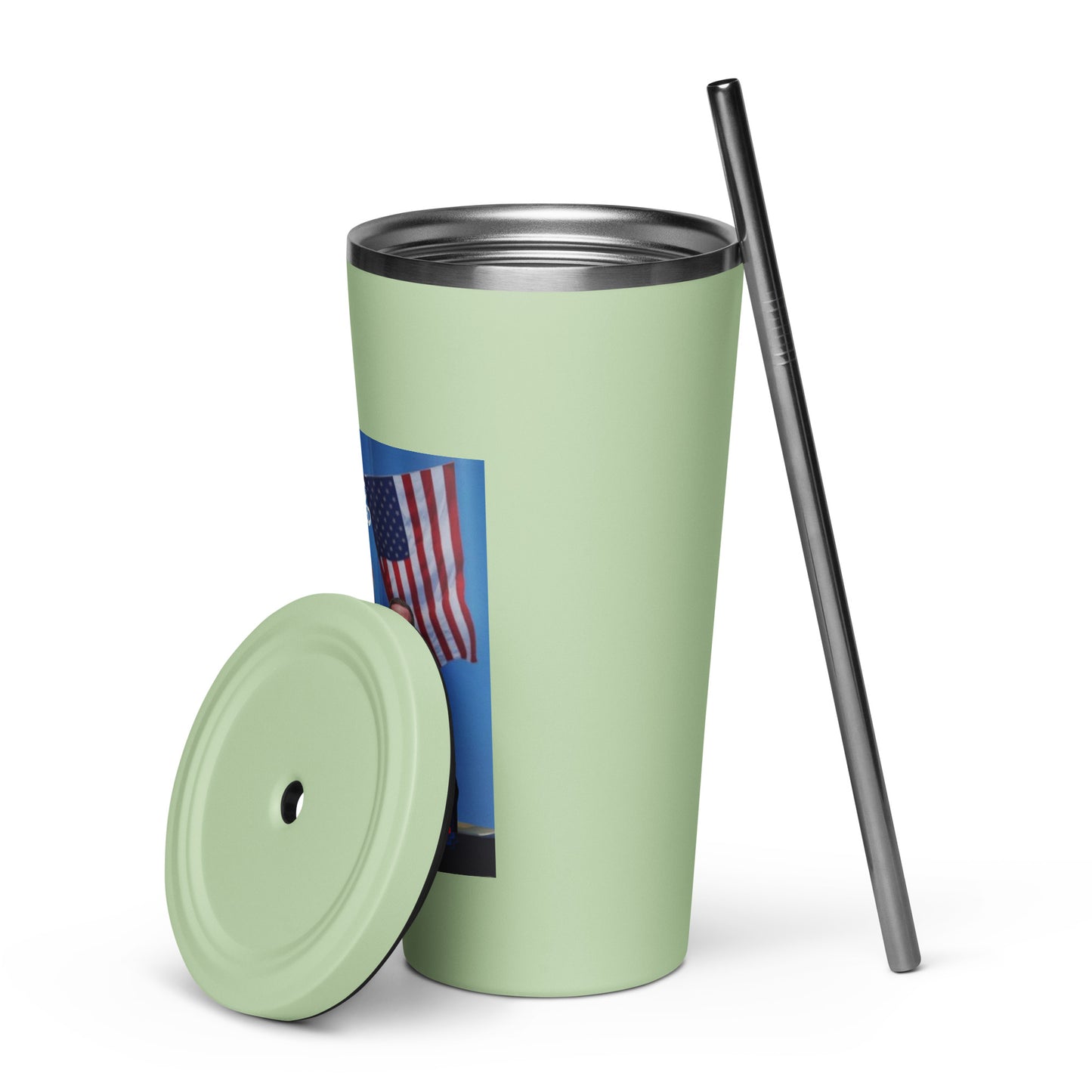 TRUMP 2024/Insulated tumbler with a straw