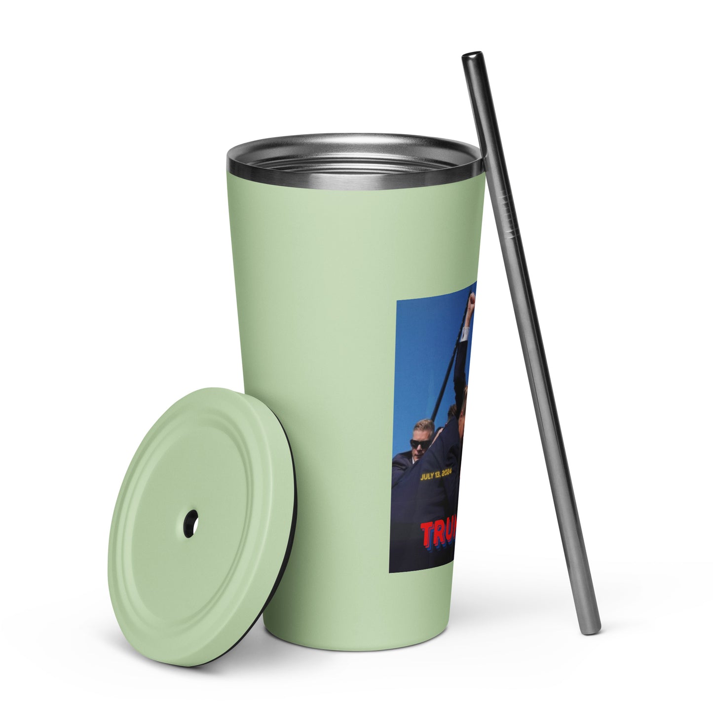 TRUMP 2024/Insulated tumbler with a straw