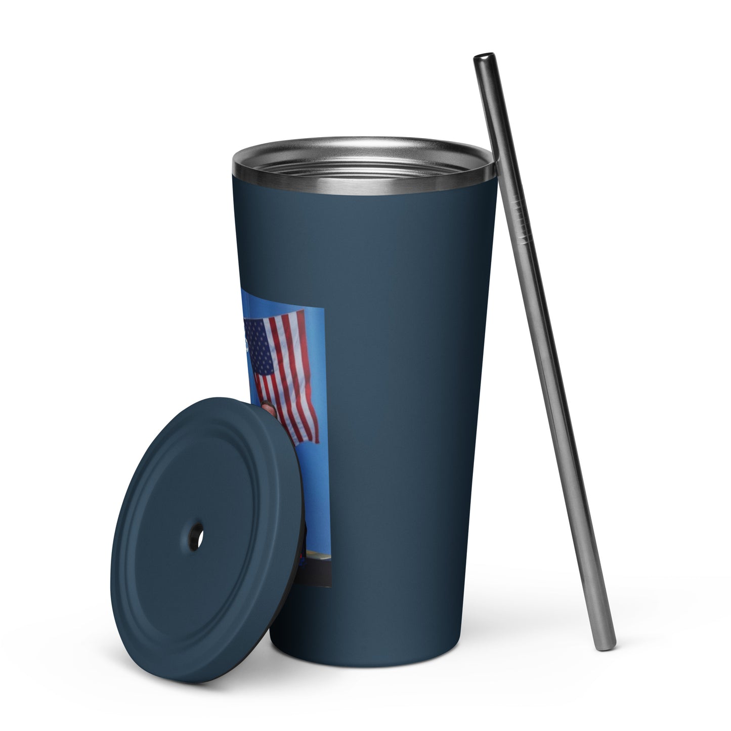 TRUMP 2024/Insulated tumbler with a straw