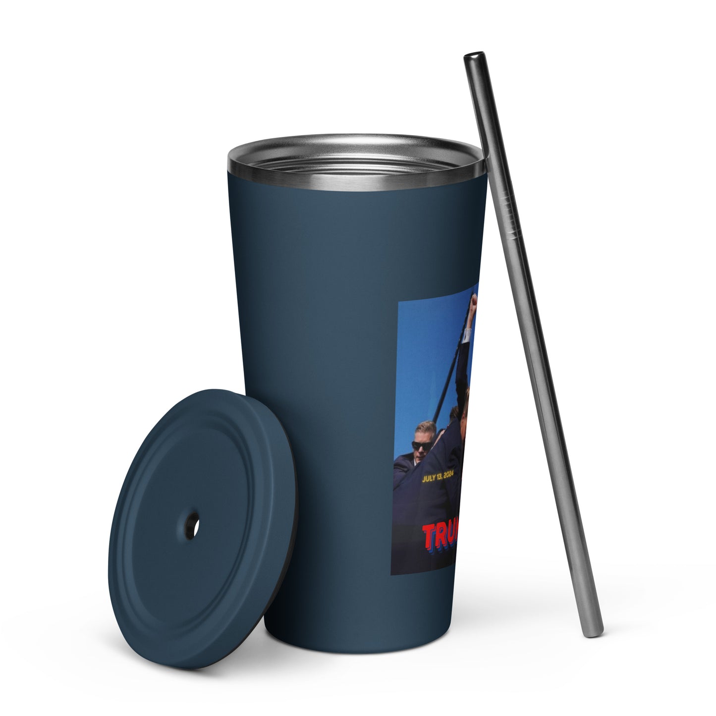 TRUMP 2024/Insulated tumbler with a straw