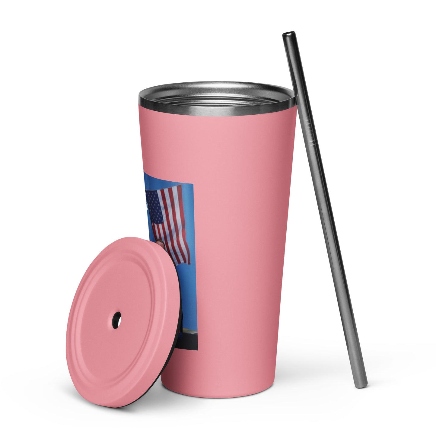 TRUMP 2024/Insulated tumbler with a straw