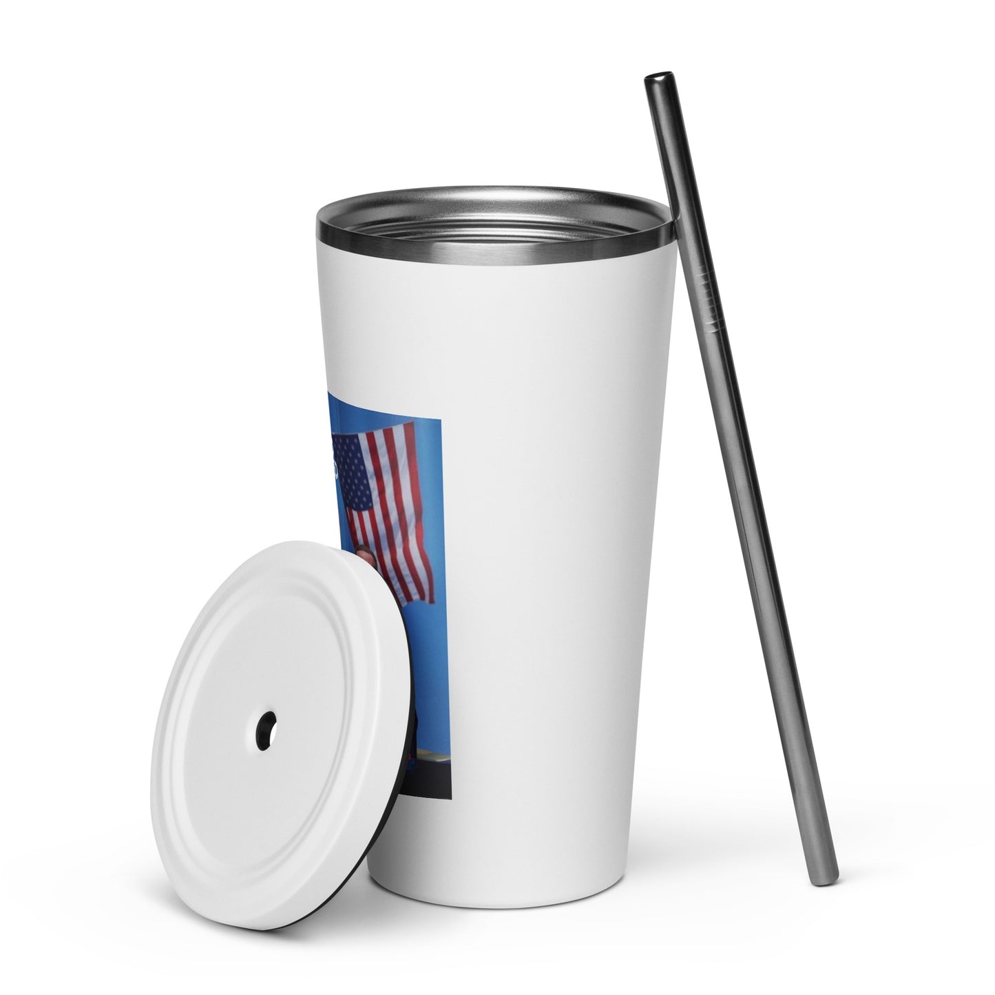 TRUMP 2024/Insulated tumbler with a straw