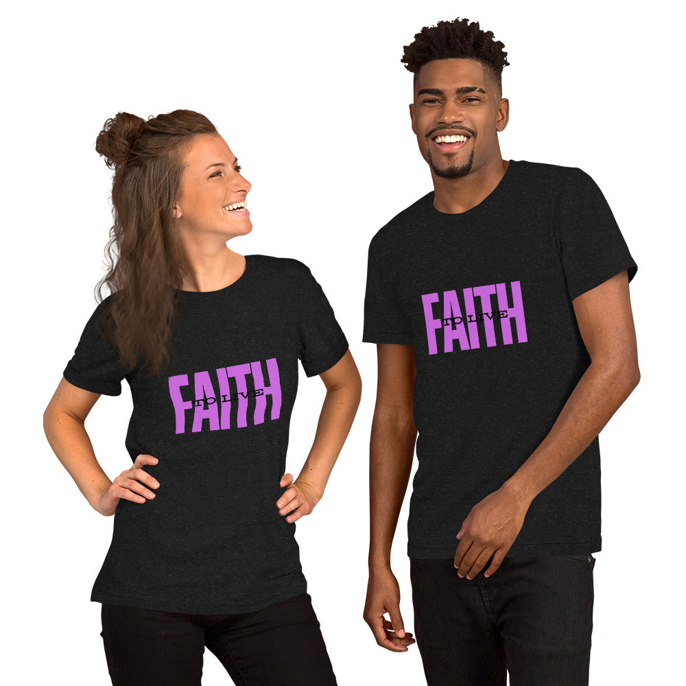 Faith to Live/Unisex t-shirt