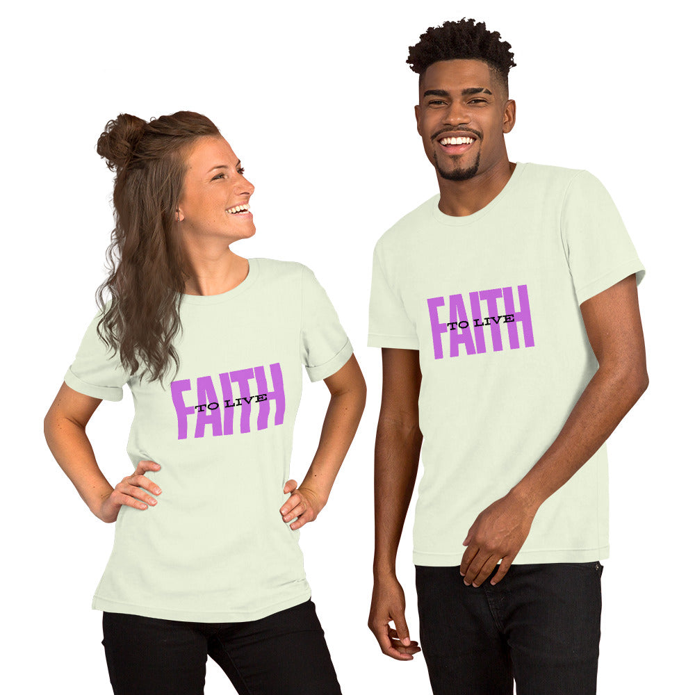 Faith to Live/Unisex t-shirt