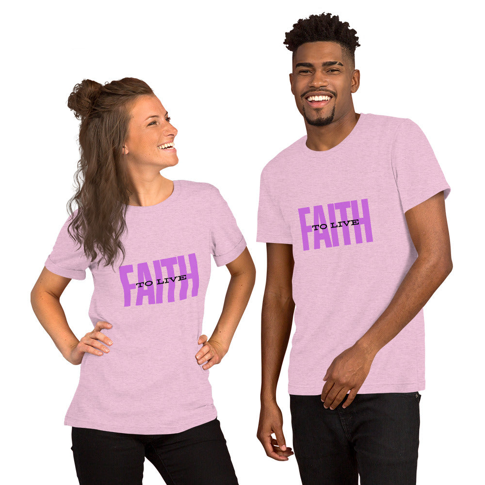 Faith to Live/Unisex t-shirt