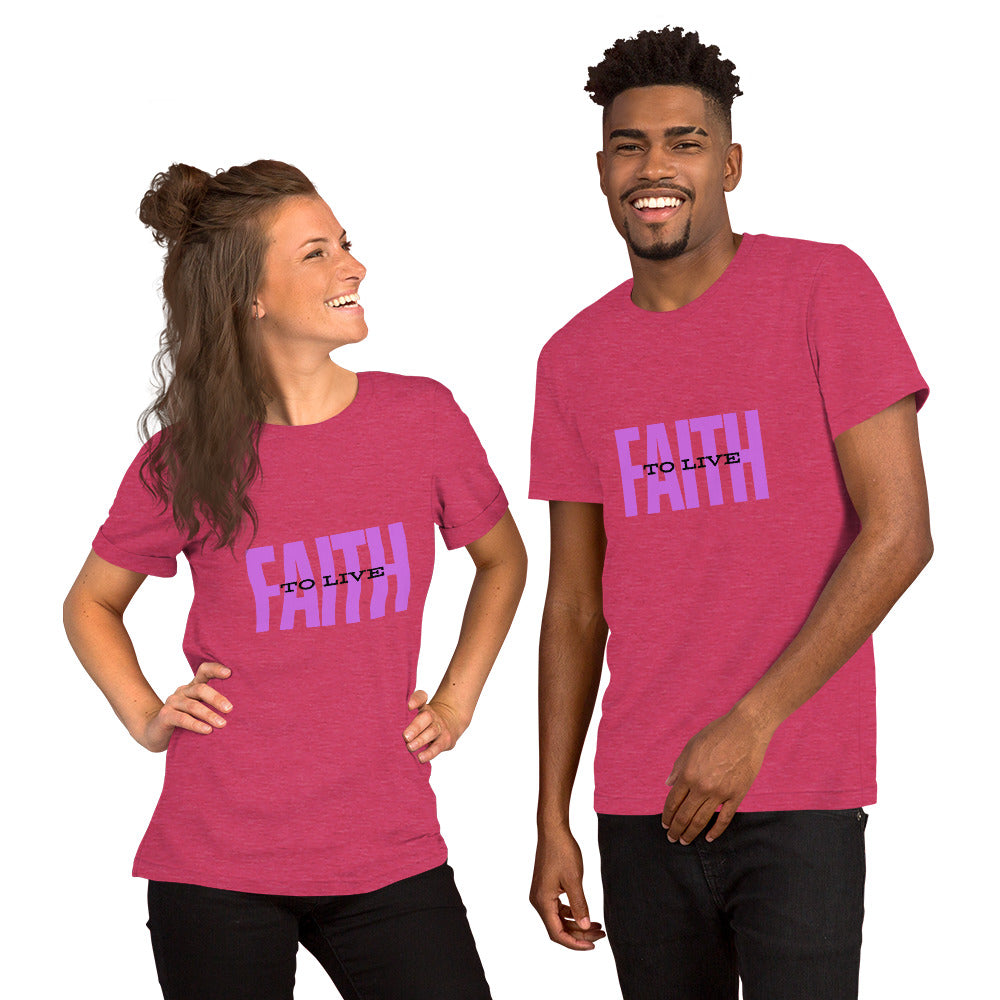 Faith to Live/Unisex t-shirt