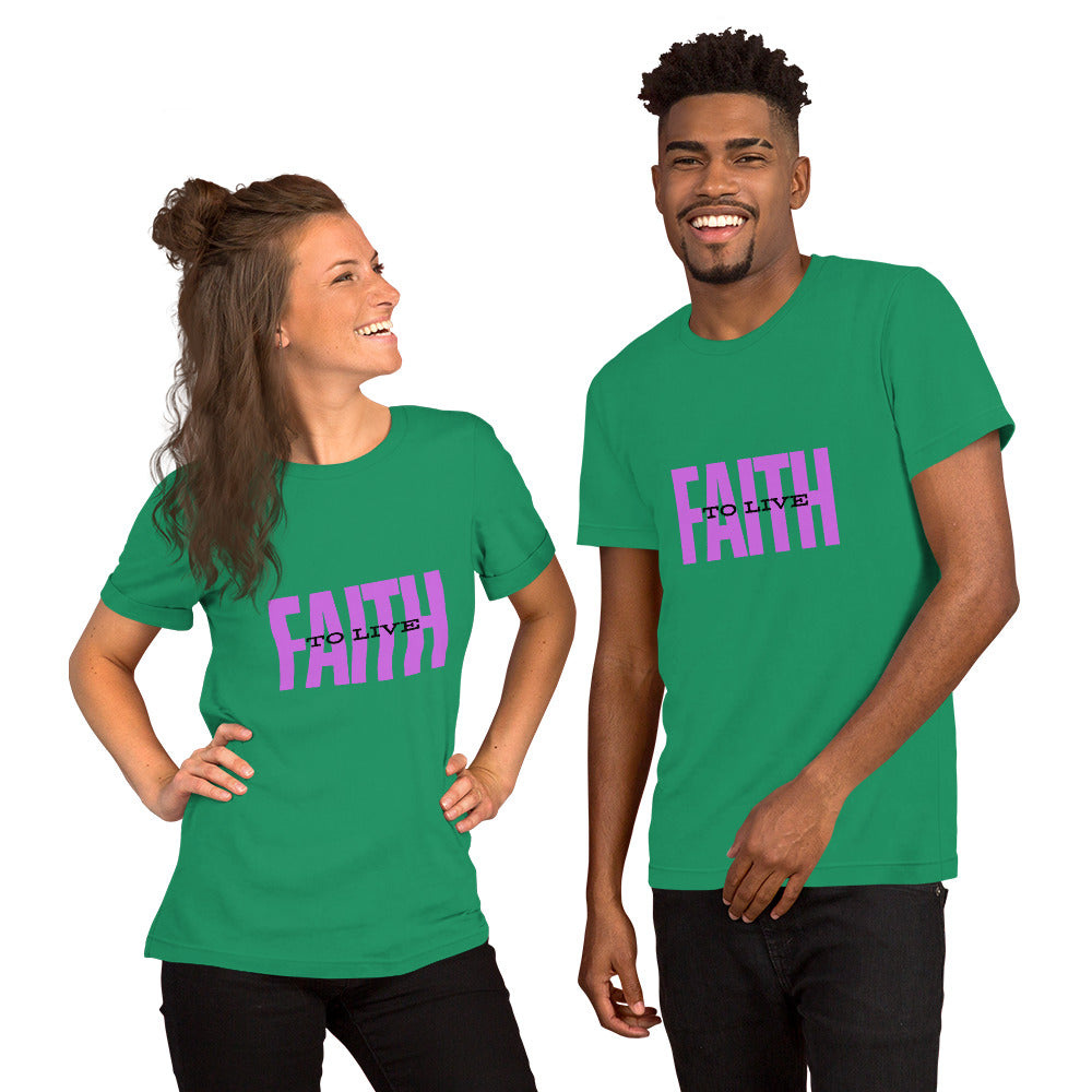 Faith to Live/Unisex t-shirt