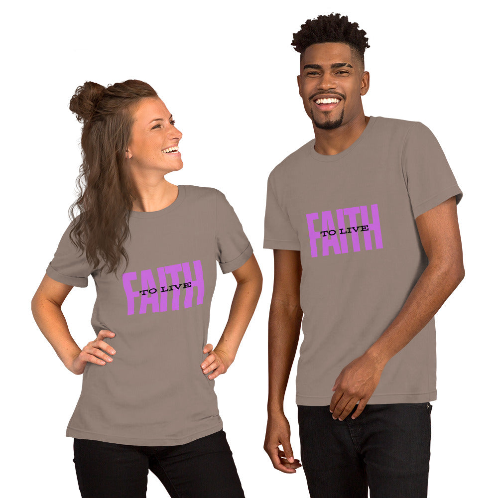 Faith to Live/Unisex t-shirt