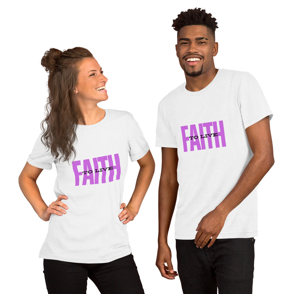 Faith to Live/Unisex t-shirt