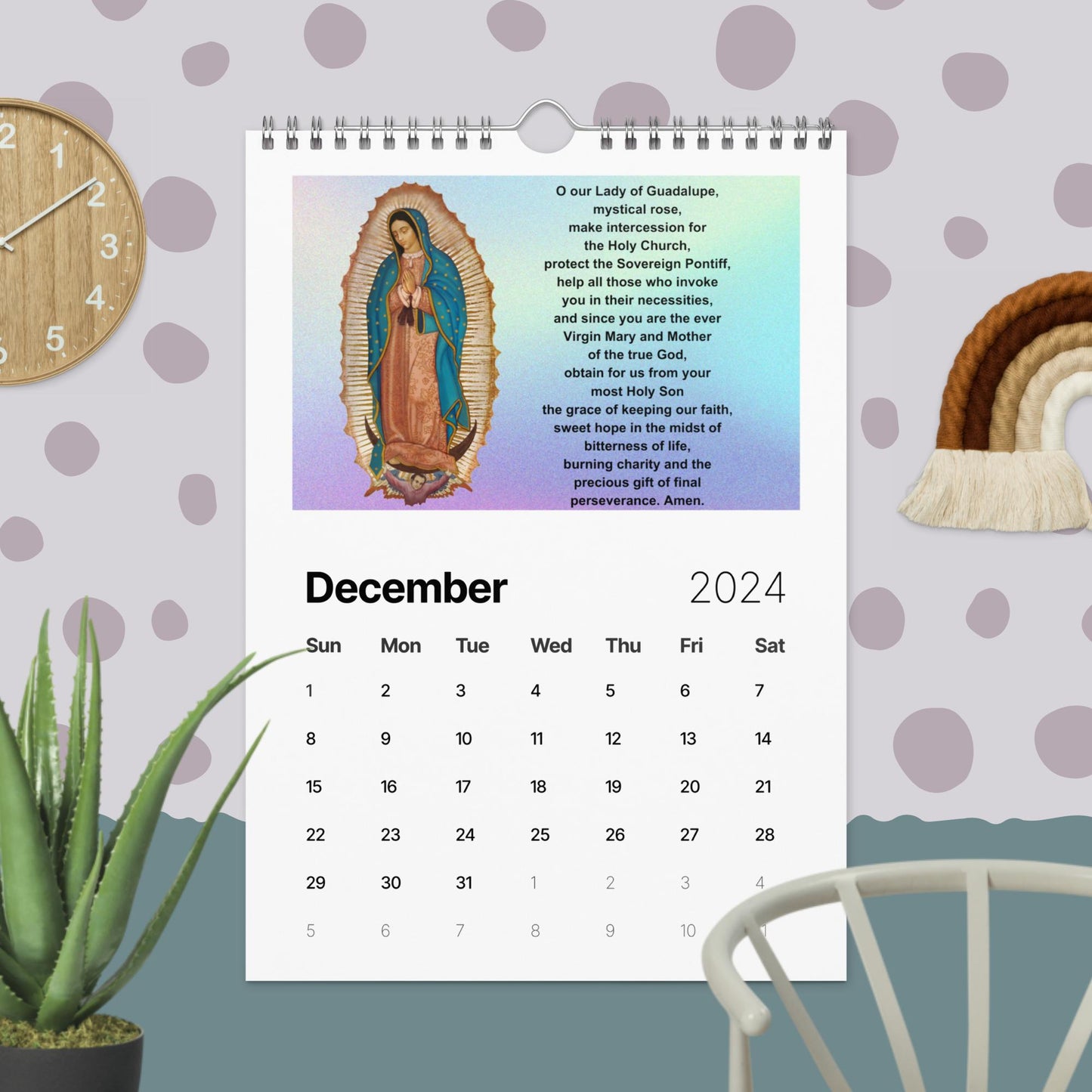 PRAYERS CALENDAR/Wall calendar (2024)