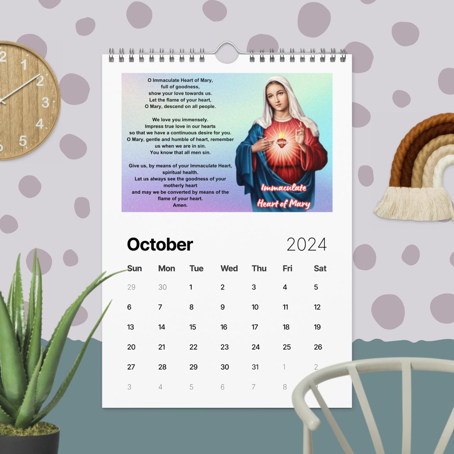 PRAYERS CALENDAR/Wall calendar (2024)