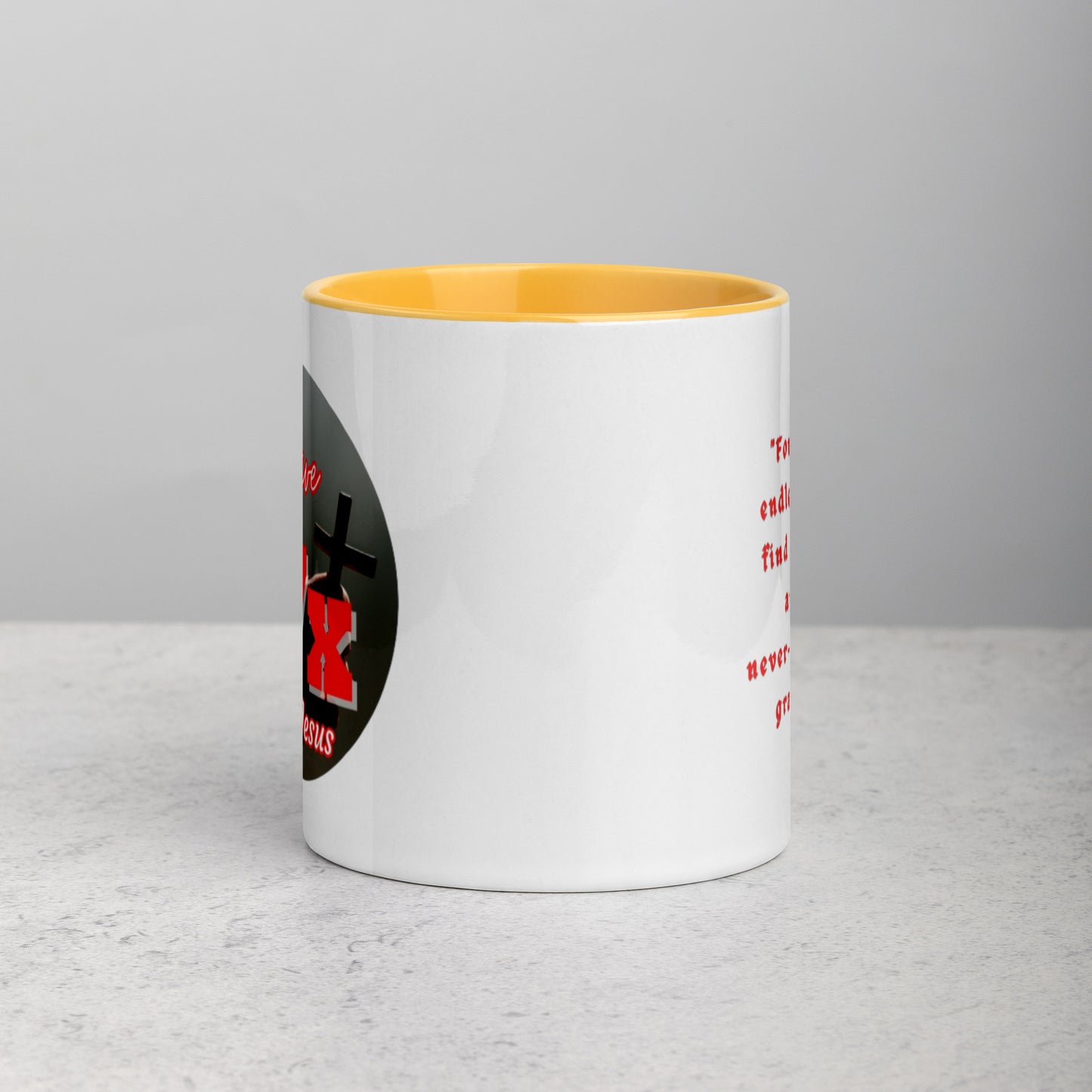 "77x" Mug with Color Inside