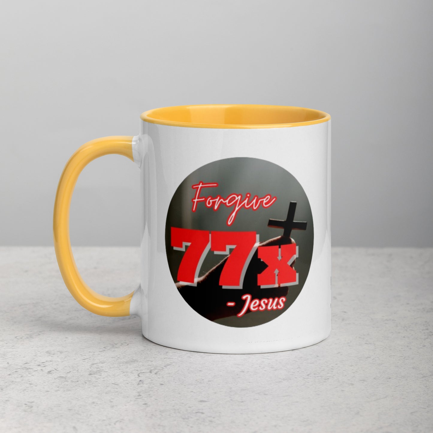 "77x" Mug with Color Inside