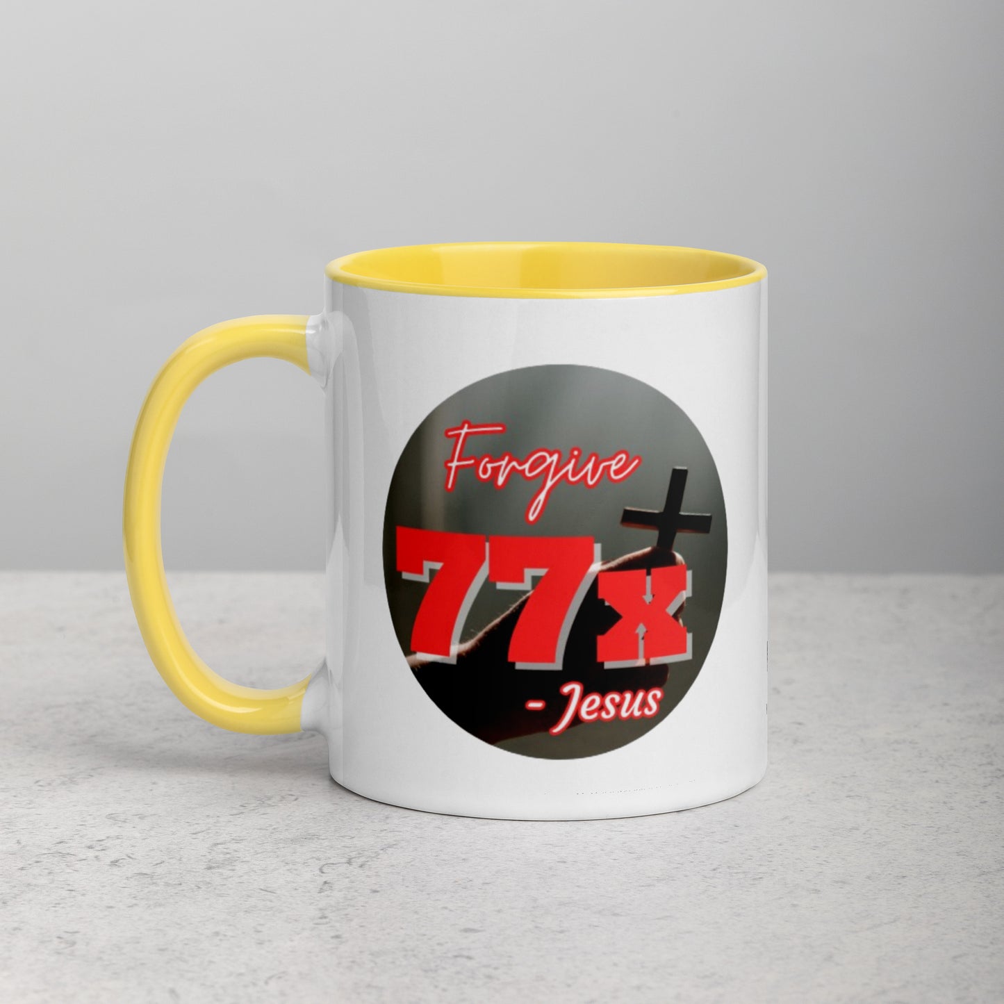 "77x" Mug with Color Inside