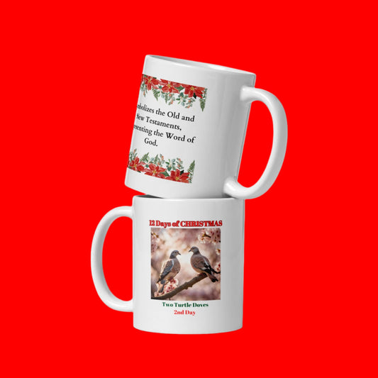 2nd DAY OF CHRISTMAS / White glossy mug