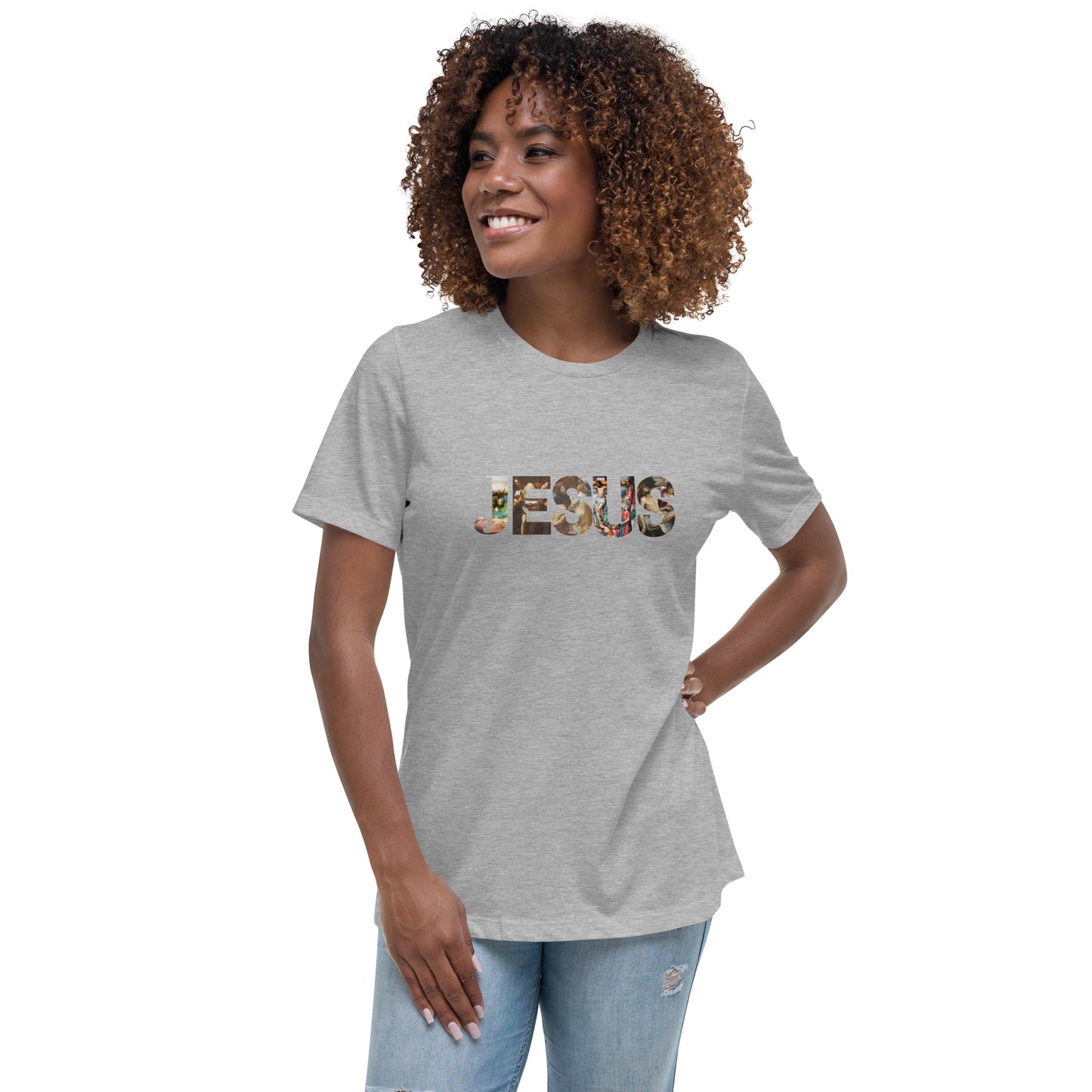 "JESUS"/ Women's Relaxed T-Shirt