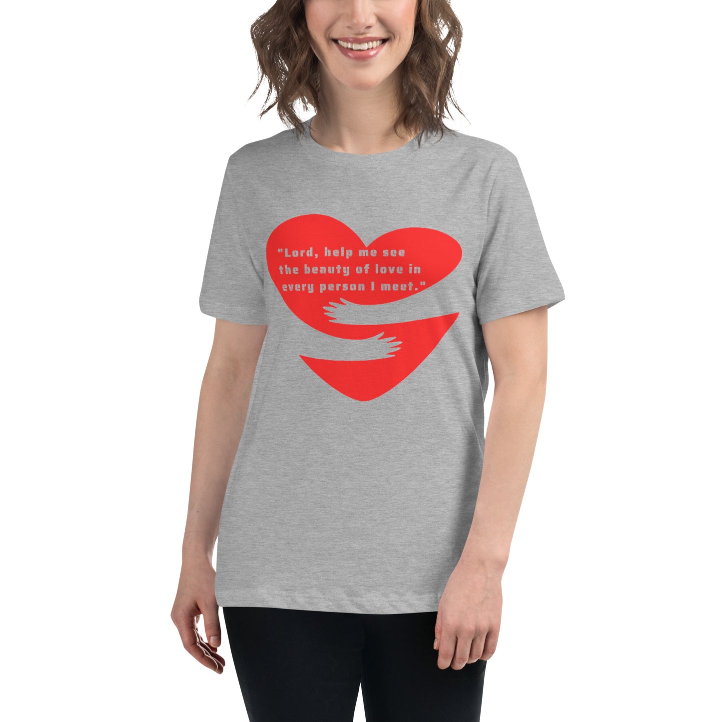 "EMBRACE HEART"/ Women's Relaxed T-Shirt