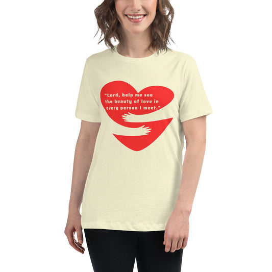 "EMBRACE HEART"/ Women's Relaxed T-Shirt