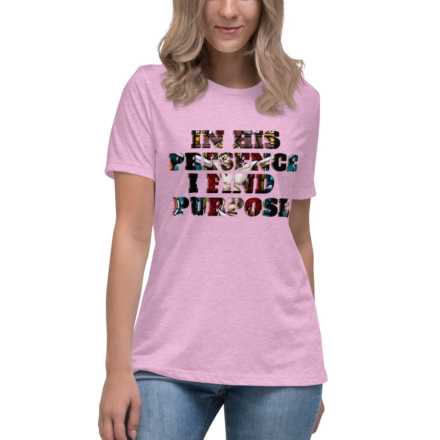 "IN HIS PRESENCE..."/Women's Relaxed T-Shirt