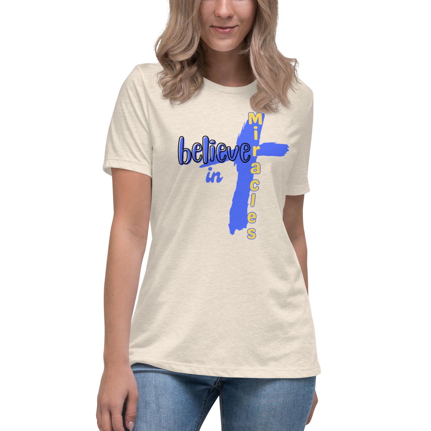 "BELIEVE..." /Women's Relaxed T-Shirt