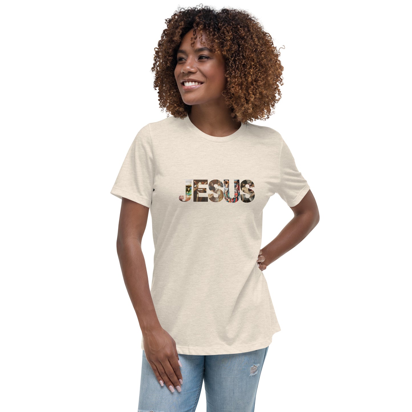 "JESUS"/ Women's Relaxed T-Shirt