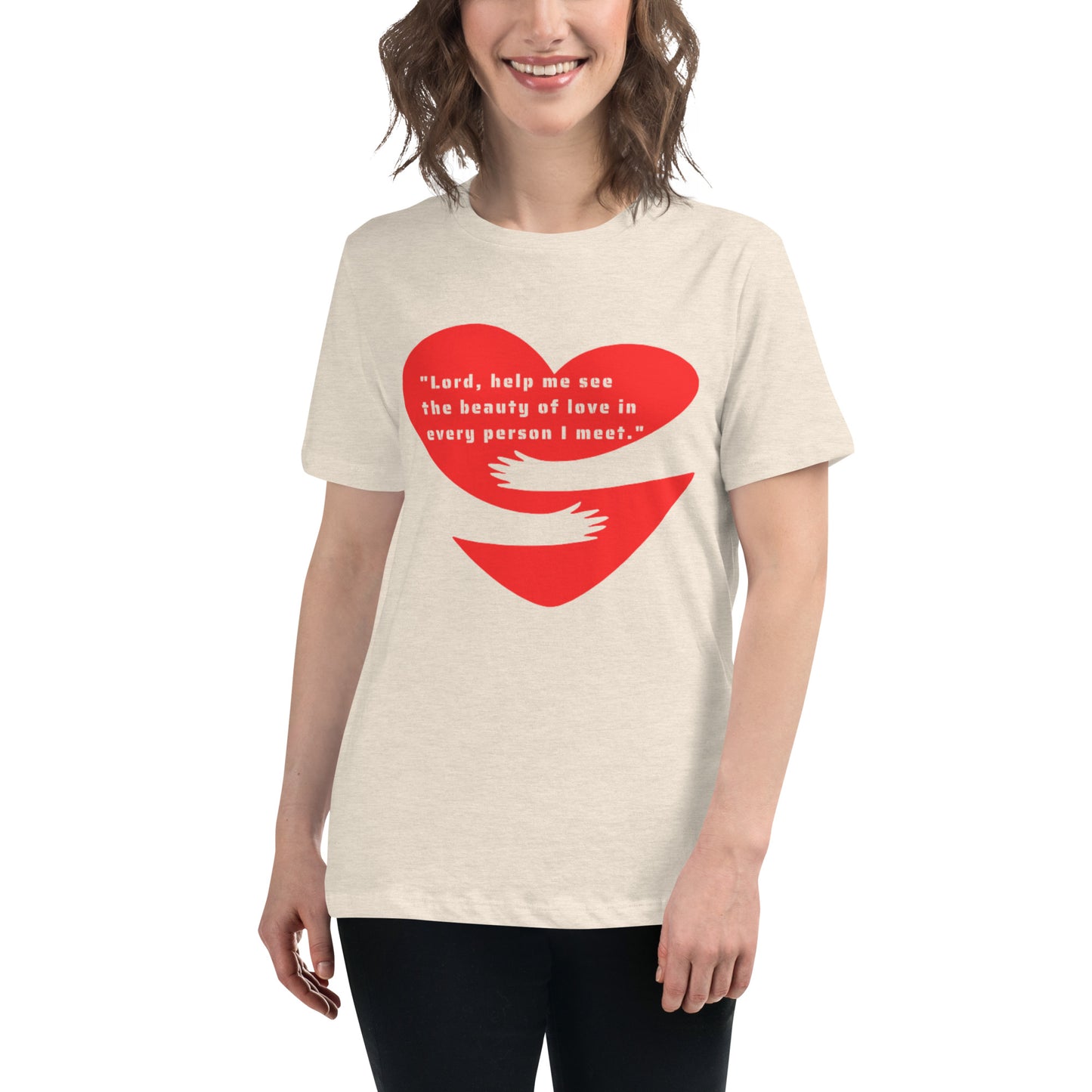 "EMBRACE HEART"/ Women's Relaxed T-Shirt