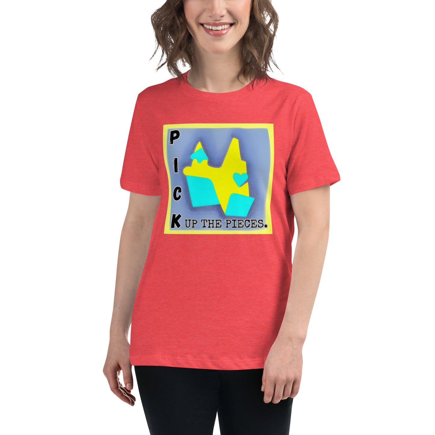 "PICK UP THE PIECES"/Women's Relaxed T-Shirt