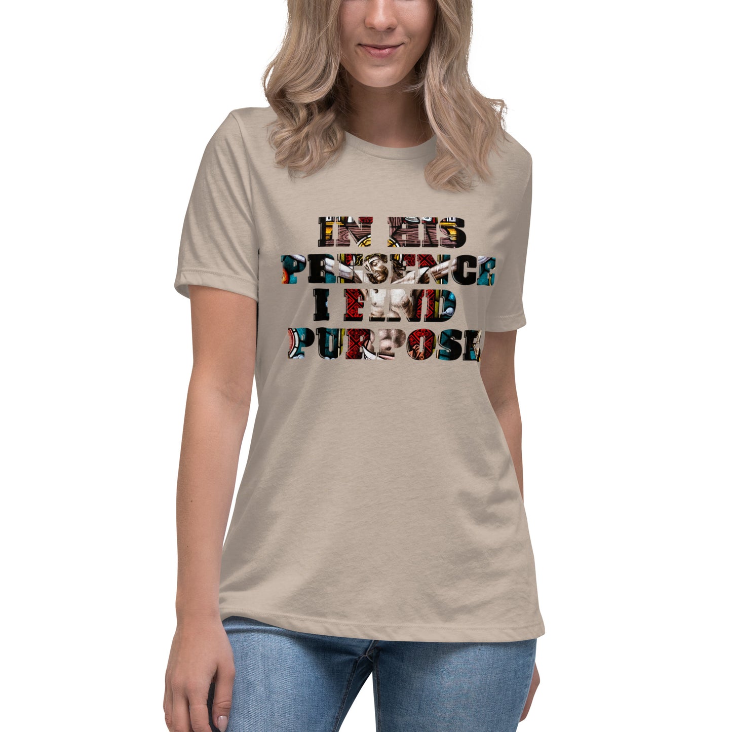 "IN HIS PRESENCE..."/Women's Relaxed T-Shirt