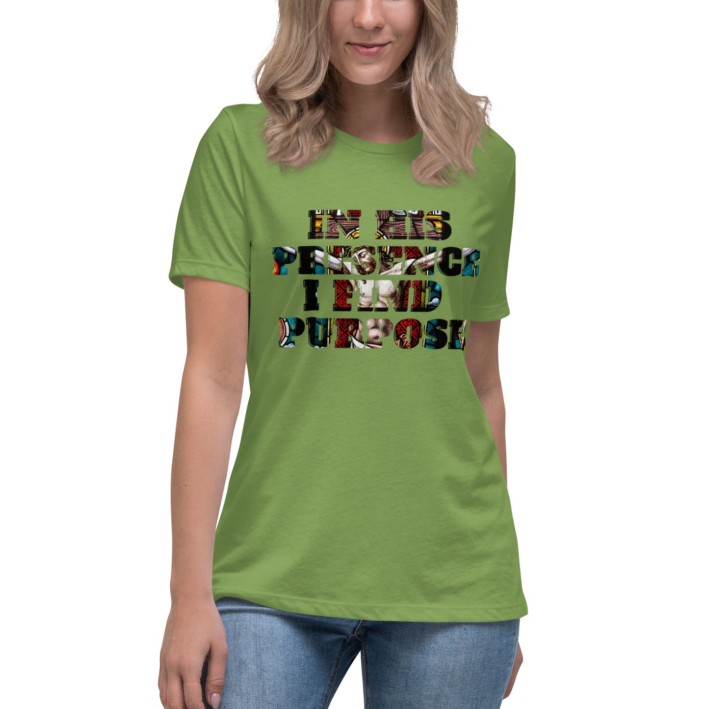 "IN HIS PRESENCE..."/Women's Relaxed T-Shirt