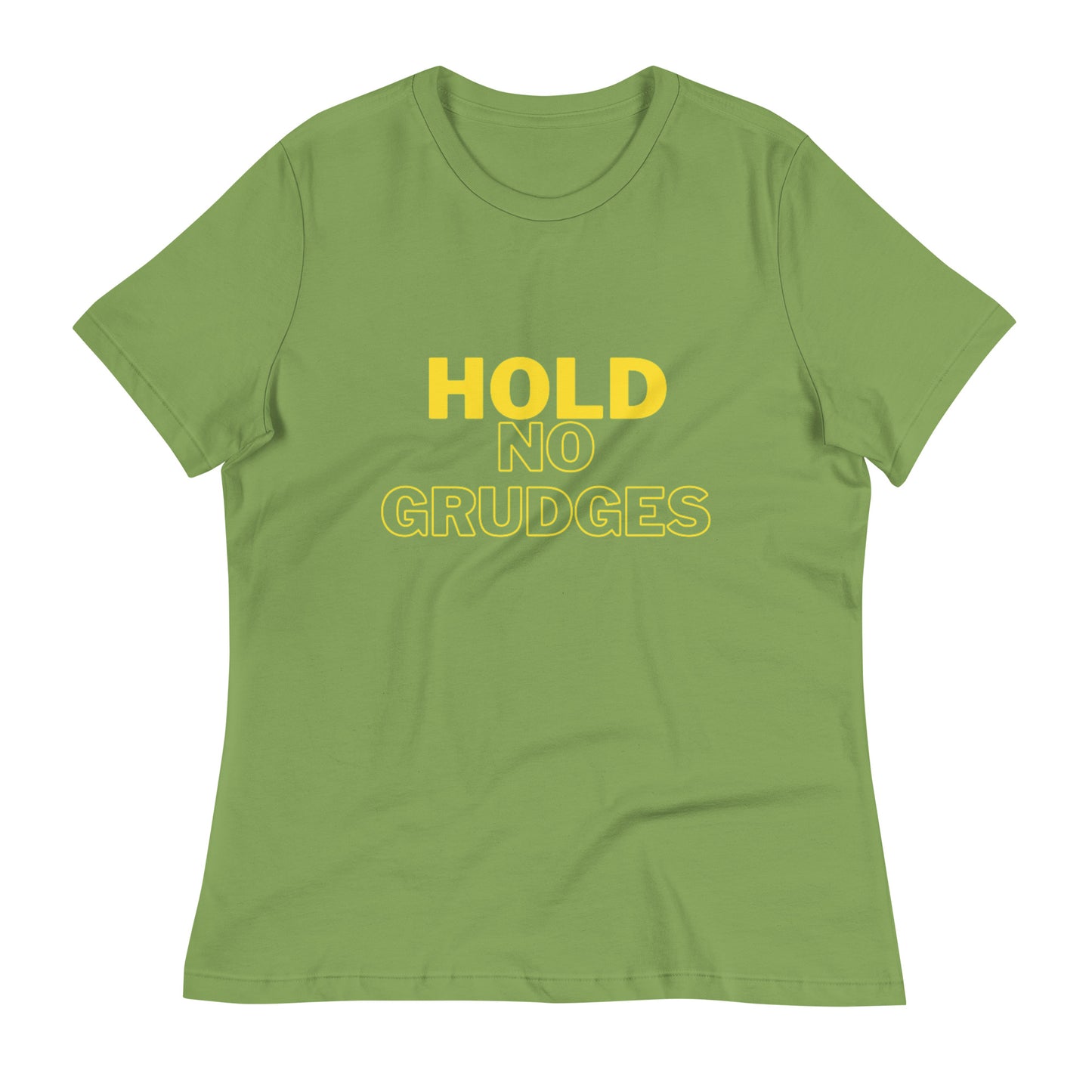 "HOLD NO GRUDGES"/Women's Relaxed T-Shirt