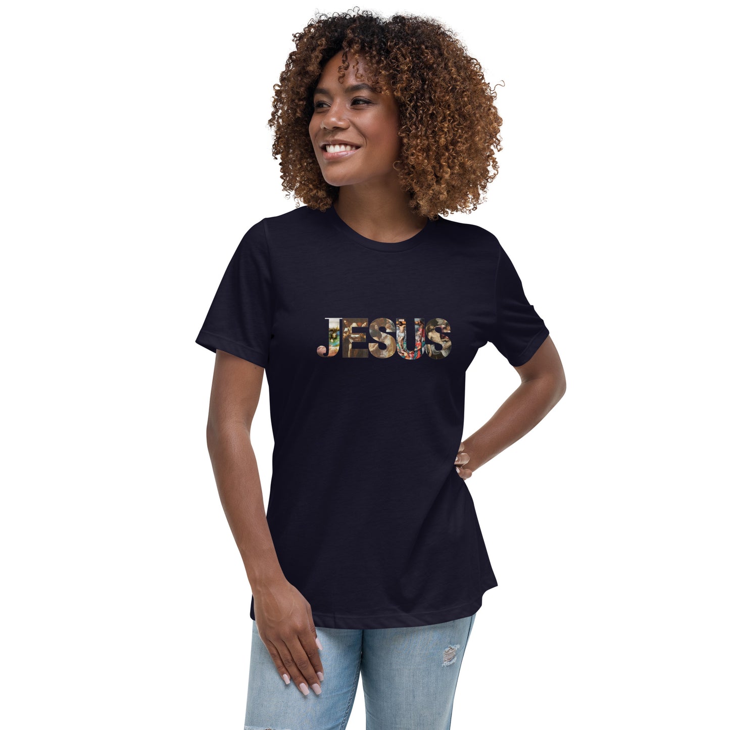 "JESUS"/ Women's Relaxed T-Shirt