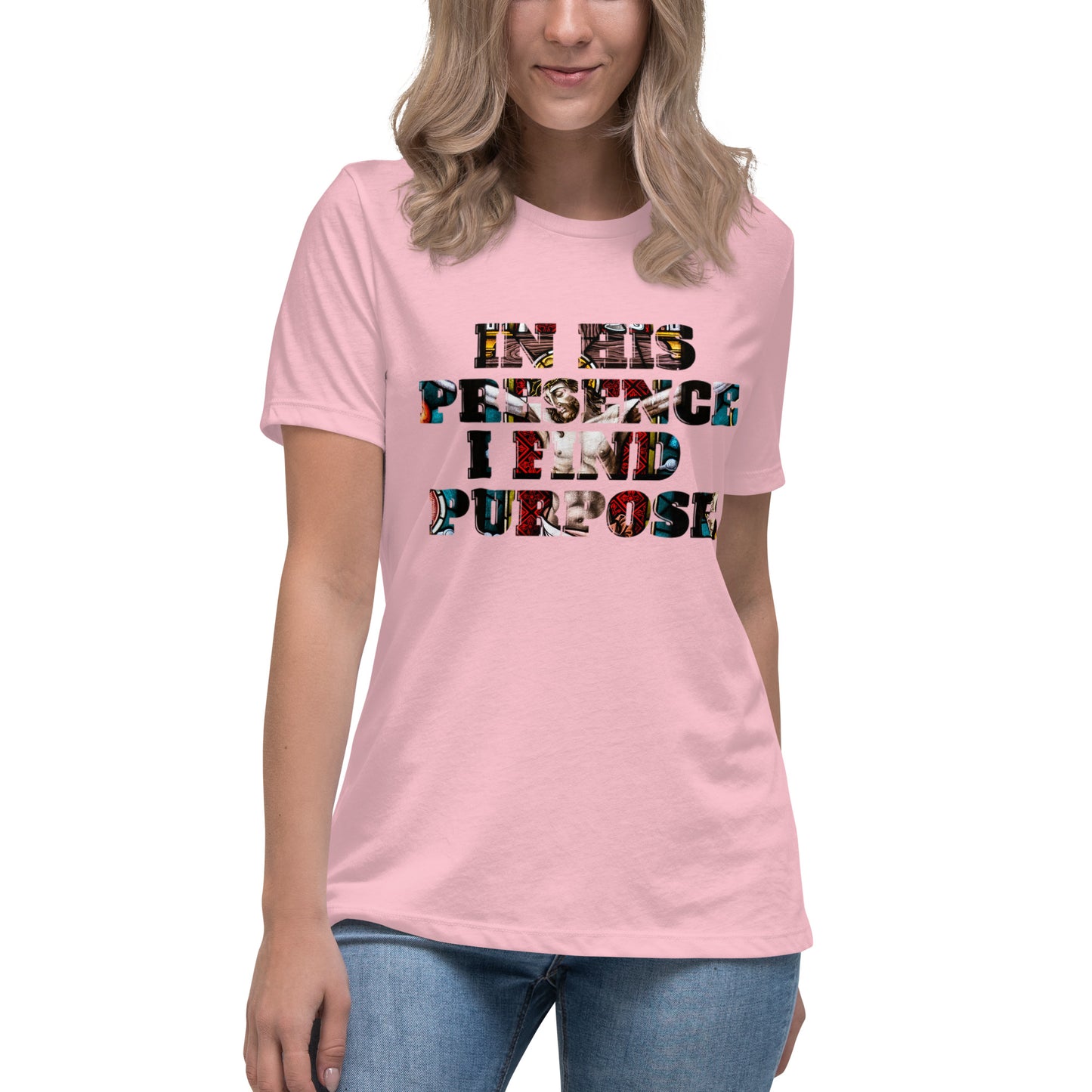 "IN HIS PRESENCE..."/Women's Relaxed T-Shirt