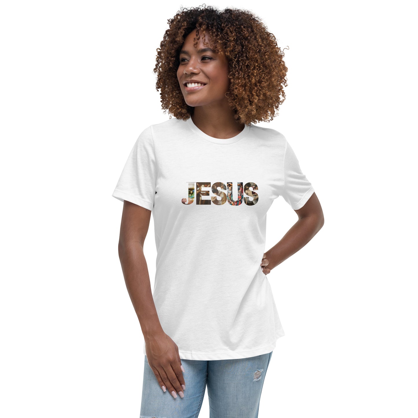 "JESUS"/ Women's Relaxed T-Shirt