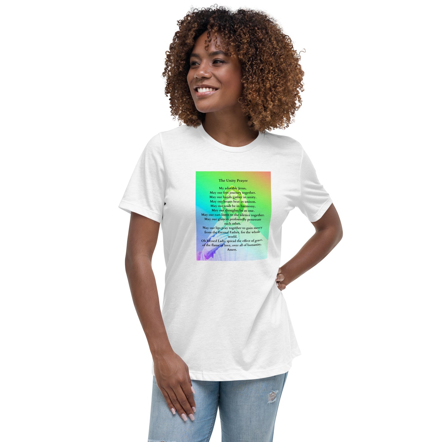 "THE UNITY PRAYER" SHIRT2 / Women's Relaxed T-Shirt