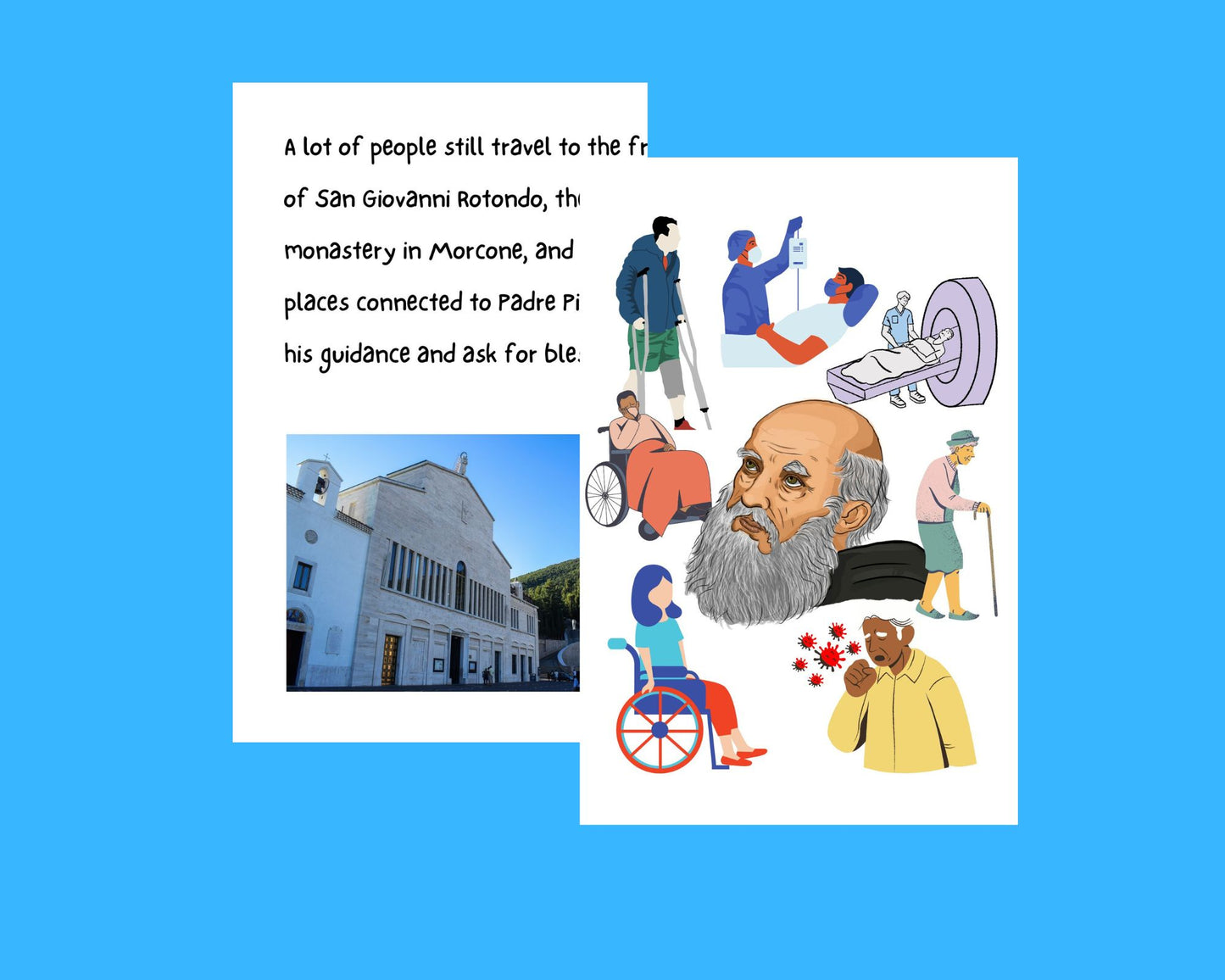 "Saint Padre Pio: The Healing Saint"/ Children's Picture Storybook/ Printable in PDF Format/5.5 x 8.5 in