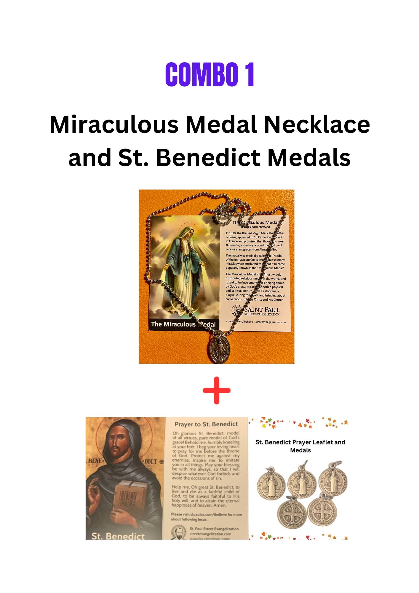 MIRACULOUS MEDAL NECKLACE COMBO'S