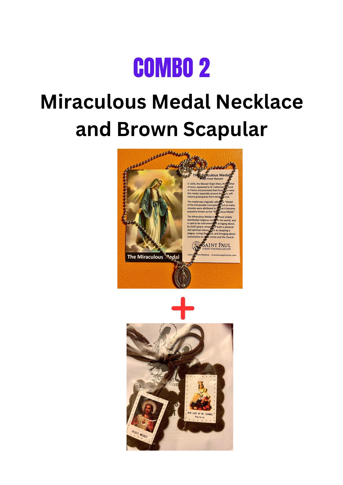 MIRACULOUS MEDAL NECKLACE COMBO'S