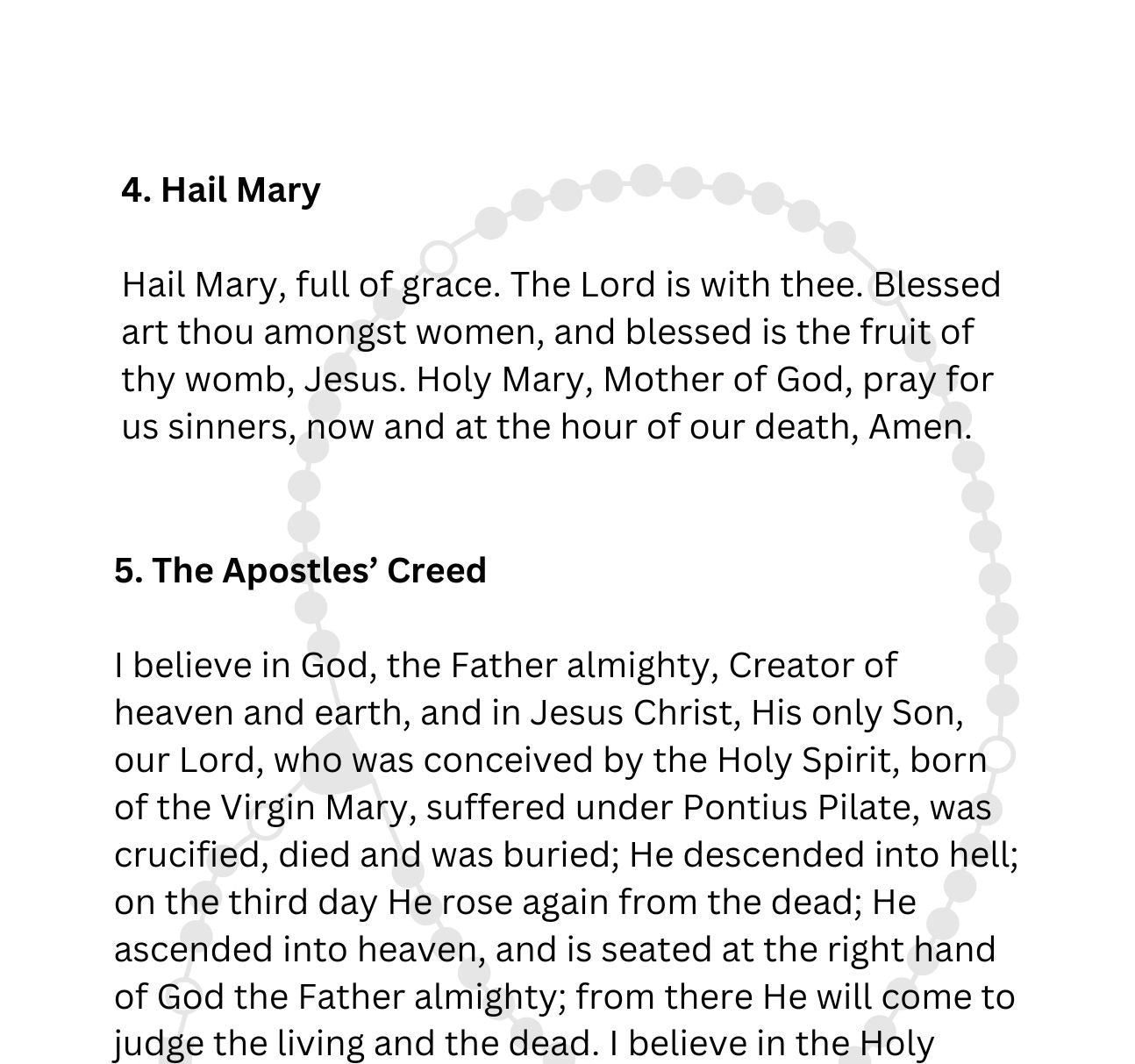 THE DIVINE MERCY CHAPLET/ Printable in PDF Format/Digital Download/5.5 x 8.5 in