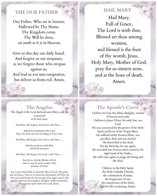 Daily Prayer's in Bundle/Pocket Size (2.5" x 3.5" each) Printable Prayer Card PDF /Digital Download